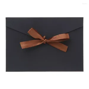 Embrulho de presente 10pcs retro vintage em branco envelopes de papel de arco para cartões de felicitações de cartas casamento