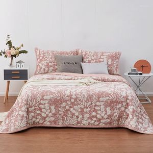 Set di biancheria da letto a sabbia di cotone a tre pezzi lavati jacquard trapunta trapunta moderna set sottile minimalista