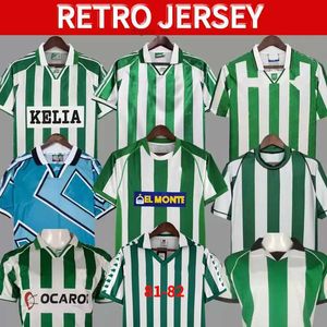 Futbol formaları retro gerçek betis futbol formaları klasik vintage futbol gömlek takım takım kiti 81 82 1976 1977 1993 1994 1995 1996 1997 1998 2002 Alfonso Joaquin Denilson 94 9