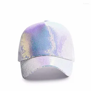 Cap da baseball Ball Caps Women Primavera Estate Suncrena Cappelli da sole Sun Shade per Mash Paifinale Hip Hop Fashion White Bling