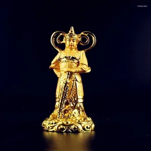 Decorative Figurines Chinese Taoist Mythology Vedic Buddha Statue Resin Gold-plated Guardian Demon Treasure Of The Town House Free Ship