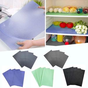 Tischmatten 12pcs Kühlschrank Liner Waschbedeckungen Pads Home Kitchen Gadgets Accessoires Organisation für Top -Gefrierschrankglasregal