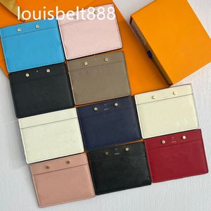 Designer Brieftet Männer Kartenhalter Luxus Geldbeutel Mini Wallet Designer Damen echte Lederbrieftaschen Tastenpockt Innenschlitz mit Originalbox Größe11cm*7,5 cm