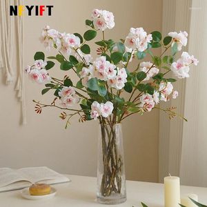 Dekorativa blommor Apple Blossom Branch Silk Artificial Flower Cherry Floral Christmas Home Decoration Plum Wedding Arrangement Accessories