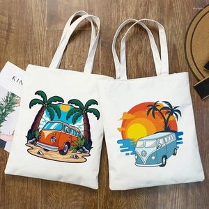 Bolsas de compras Pogue Life Banks Exterior TV Print Shopper Bag Tote Travel Bolsa de lona de grande capacidade College Beach