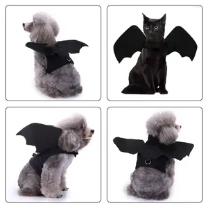 Hundekleidung Haustier Halloween Weihnachtskleid -up -Requisiten Vorräte in lustigen Anzug reiten zu Hunden und überwältigende Fledermauskatzen Katze P3P3