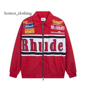Rhude Jackets Мужские куртки вышиты Big Rhude Roude Roude Patch Label