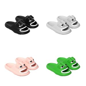 Top Luxury Designer Ugly Cute Funny Frog Slippers men women sandals Wearing Summer black white Thick Sole and High EVA Anti Beach Shoes