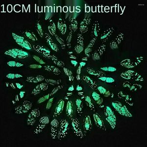 Decorazione per feste 200 pezzi Glow farfalla luminosa nelle farfalle scure adesivi a parete fata frigo