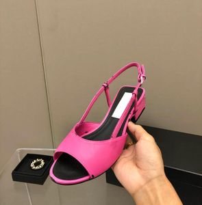 Summer Women Sandals Slippers Printed Lambskin Dark Pink Black Top Quality Outdoor Causal Sandal Designer Luxury Fashion Ladies Be2702910