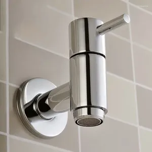 Bathroom Sink Faucets 1pc Brass Chrome Bibcock Tap Washing Machine /Mop Faucet Thread G1/2'