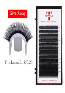 TDANCE Russian Volume 018mm 025mm Roughness Eyelash Extension Individual Lash Extension Faux Mink Lashes Black False Eyelashes6478783