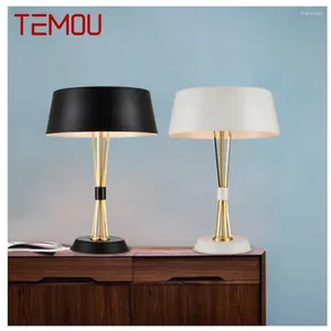 Tischlampen TEMOU zeitgenössische Modestisch Leuchten für häusliche Schlafzimmer Dekoration geführt