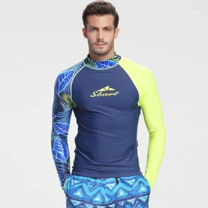 Women's Swimwear Men Surfing Rashguard Shirts Long Sleeve Tight UV Protection Water Sports Swimming Floatsuit Diving Tops T-shirt