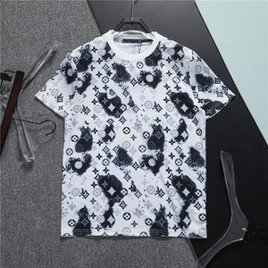 designerka koszulka Man koszula męska Tshirt bluza swobodny luksusowe bawełniane wzory geometryczne luksusowy krótki szyja załoga oddychająca bluzy designerska koszula m-3xl #247