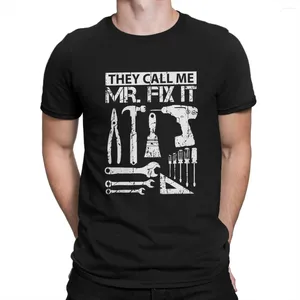 Мужские рубашки T Я называют меня мистер Fix It Carpenter отец Tshirt Homme Streetwear Blusas Рубашка для мужчин