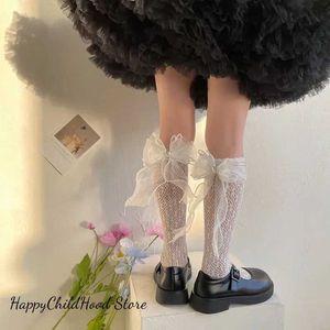 Детские носки детские девочки колена высокие носки винтажные кружевные носки для коров