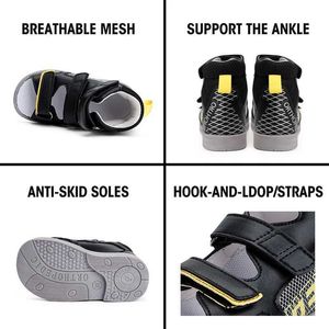 Sandalen orthopädische Knöchel unterstützen Sandalen für Kinder hoch und gewölbte Stützschuhe für Mädchen und Jungen, um zu verhindern