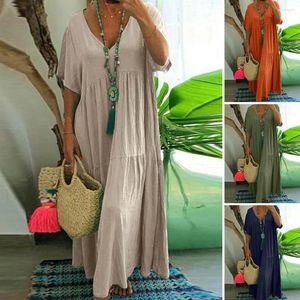 Party Dresses Chic Maxi Dress Patchwork Dress-up Soft Breathable Women Summer