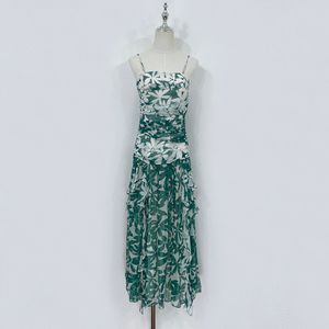 A niche designer silk print camisole dress for the summer new look