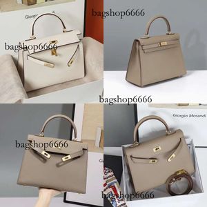 Handbag Designerhms High End Quality Keiliy Bag Layer Togo Cowhide Leather Lychee Pattern Original Edition