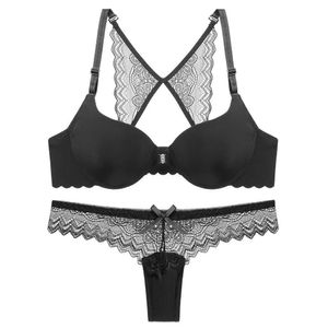 Bras define roupas íntimas de lingerie de lingerie de roupas íntimas, mulheres sexy push up biquíni calcinha de calcinha ajustável Y240513