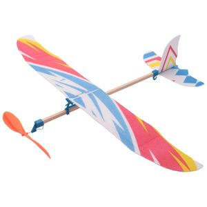 Elastic Rubber Band Power Diy Plane Modelo Kit Aeronave Educational Toy 240510