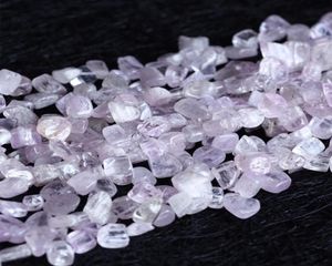 İndirim Bütün doğal orijinal mor pembe kunzite spodumen nugget gevşek boncuklar form 810mm fit mücevher 16quot 053455868637