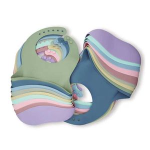 Bibs Burp panos de bebê impermeabilizados baby baby suprimentos de bebê fofinho de desenho animado impressão de animais crianças babador garotas de silicone macio de silicone de bebê suprimentos de alimentação de bebê d240513