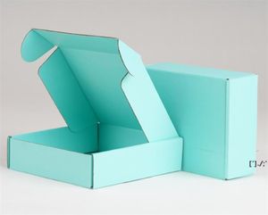 Korrugerade papperslådor färgade presentförpackningar förpackningar fällbara fyrkantiga förpacknings smycken förpackning kartong 15155 cm rra111511630546