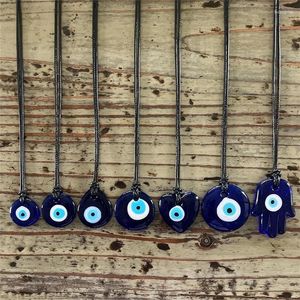 Декоративные фигурки злой глаз Стекло синий турецкий подвесной стена висят колье мурано черное декор Корде, подарок комнаты ручной работы.