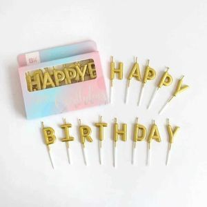 5pcs velas de feliz aniversário, caixa de papel bolo vela hb Party Creative Cake Decoration 13 Carty Comemorative Birthday Birthday Candle