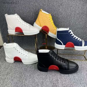 Red Bottoms Designer Designer Platform Casual обувь роскошные кроссовки Soledd обувь Flat Crescent Saled High Top Shoes