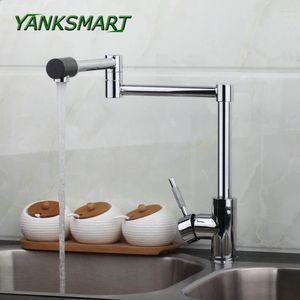 Kökskranar Yanksmart Chrome Polish Deck Mount Enkel handtag Mixer Bar TAPS POT FILLER Sänk kran