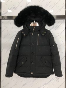 Designer Herren Winter Down Jacke Parkas Salzman Luxus Mann Kapuzepuffer geschnittener Pufferjacke Goosenschere 06 Männer kurz schwarz