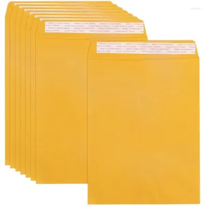 Gift Wrap 100 Pack 10X12inches Catalog Envelopes Self Seal Paper Yellow Brown For Mailing Organizing And Storage