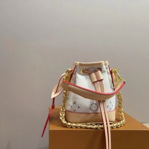 Designer de luxo feminino Náutica série de baldes Mini Tote Bag Bolsa Feminina Bolsa de ombro Crossbody Bolsa pequena e delicada bolsa feminina 16cm
