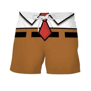 Herren Badebekleidung Shorts Anime 3d Surfing Board Short Casual Beach Shorts Männer Trunks Maskulina Badeanzug Sporthosen Briefs Boy 240513