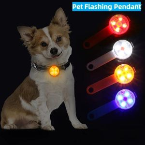 Dog Collars 1 Pcs Waterproof LED Pet Cat Collar Pendant Night Safety Luminous Light Flashing With For Accessories