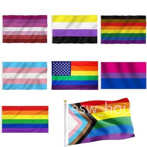 90x150 cm Fornitura Rainbow Flag bandiera gay cose orgogliose bisessuali di accessori LGBT Lesbiche Lesbiche Flags S S S S