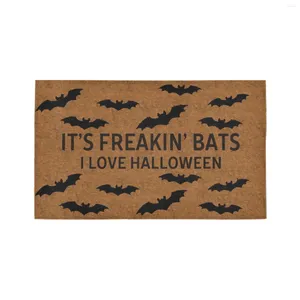 Carpets IT'S FREAKIN'BATS I LOVE Halloween Decorations Welcome Outdoor Doormat Non-Slip Rubber Entrance Christmas Season Door Mat