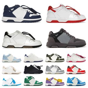 Designer utanför kontoret Running Shoe Men Kvinnor utomhusskor svart vit marinblå röd rosa orang offhitee skor sport sneakers tränare tränare