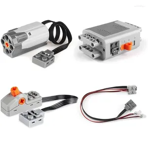 4 Pack Technology Power Function Motor Build Block Teil Kit 1 mittelschwerer Batteriekasten -Lichtkabelschalter
