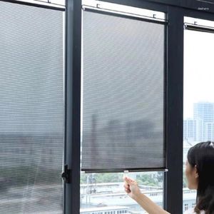 Curtain Universal Roller Blinds Suction Cup Sun Shading Blackout Window Shade Curtains For Car Bedroom Kitchen Office