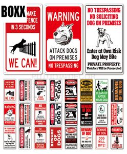 Fai attenzione al cartello del cane che avverte segnale di protezione metallica Dog Sign Decor yard No Trespassing Metal Dog8788335