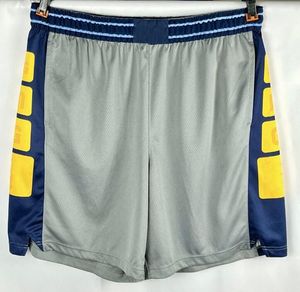 Shorts de basquete masculino personalizam calças esportivas de cor cinza