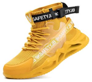 Сапоги Rwin Safety Shoes Steel Toe Cap Trains Trainers AntiSlip Легкий носок Черный красный желтый лодыжка Женщины мужчины сапоги T2211018997851