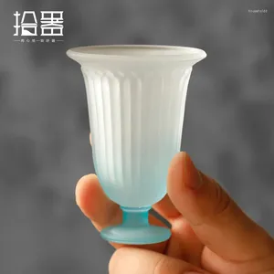 Tea Cups Glass Host Cup Sample Transparent Small Home Personal Single Set