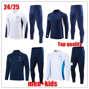 2023 New Italy Tracksuit Überladung Lange Halbzip Jacke Training Anzug Fußball 23 24 Italia Man Football Trails