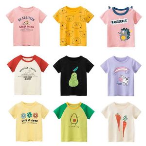 T-shirts 2023 Summer Short Sleeve T-shirts For Girls Printed Letter Baby Girl Tops 2-8 Years Kids Girl T Shirts Toddler Girl Clothes T240509